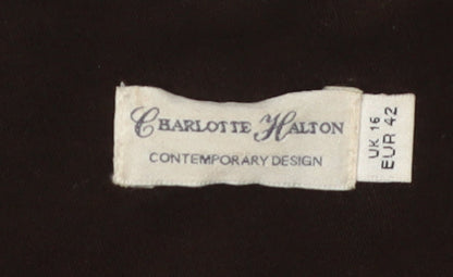Womens UK Size 16 Charlotte Halton Brown Basic Jacket