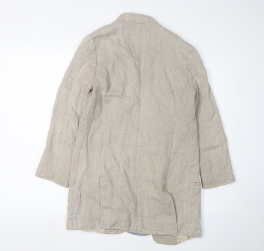 Zara Women's Beige Linen Suit Jacket XS
