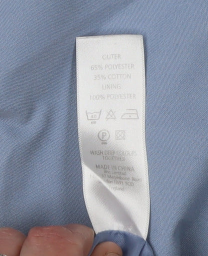 Womens UK Size 10 Marks and Spencer Blue Basic Jacket
