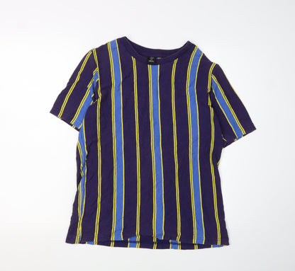 Urban Outfitters Men’s Multicoloured Striped T-Shirt S