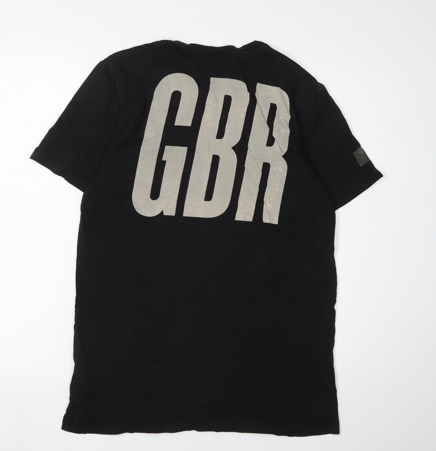 Nike Men's Black Medium Regular Fit Cotton T-Shirt