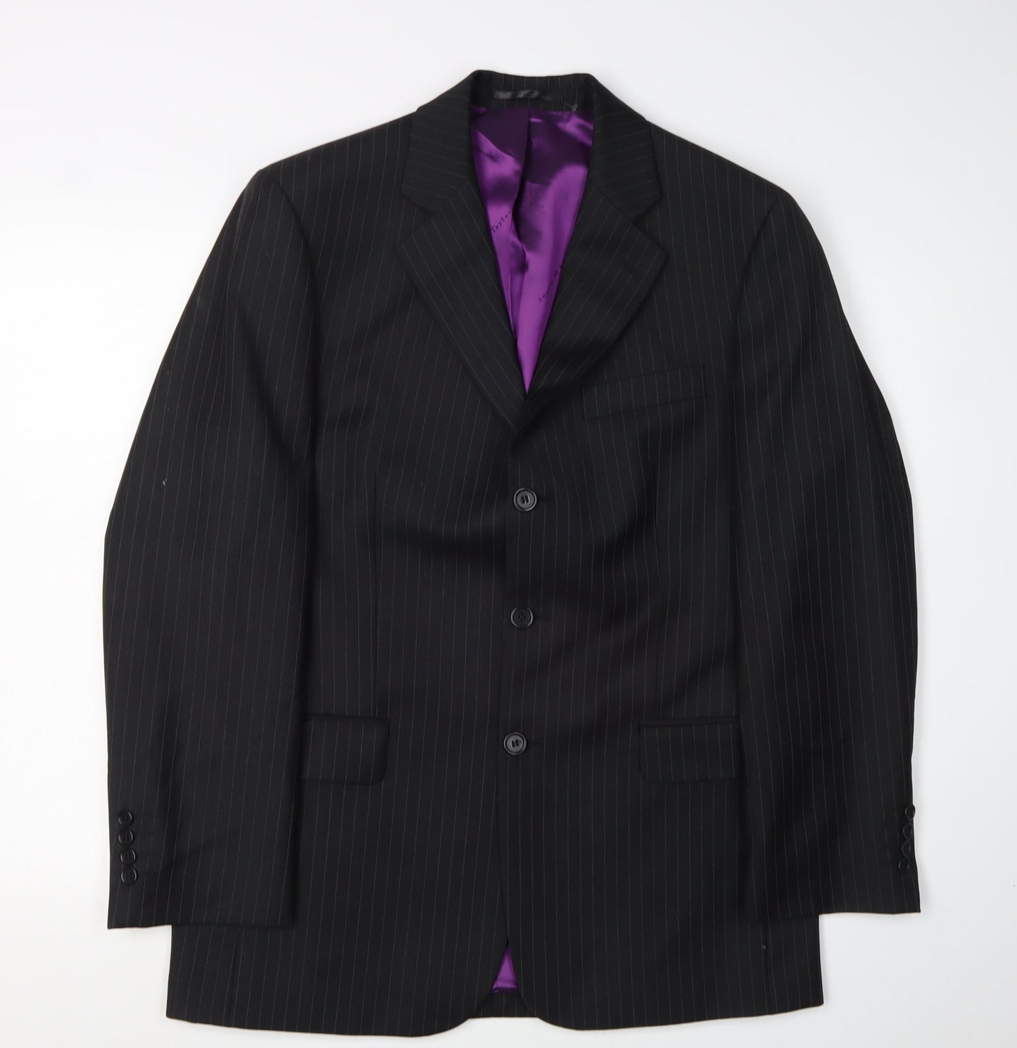 Mens UK Size 38 Scott & Taylor Regular Black Suit Jacket