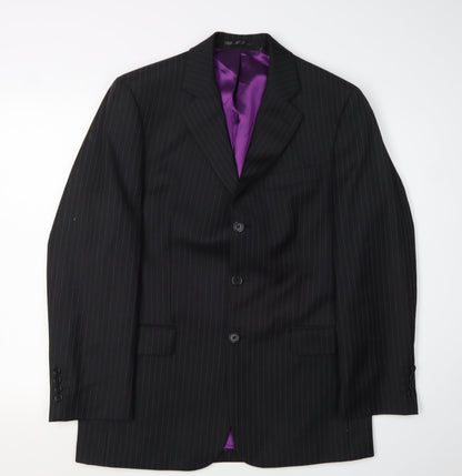 Mens UK Size 38 Scott & Taylor Regular Black Suit Jacket