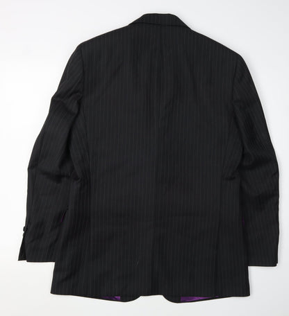 Mens UK Size 38 Scott & Taylor Regular Black Suit Jacket