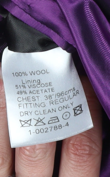 Mens UK Size 38 Scott & Taylor Regular Black Suit Jacket