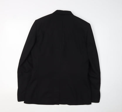 Mens UK Size 38 Moss London Regular Black Suit Tuxedo