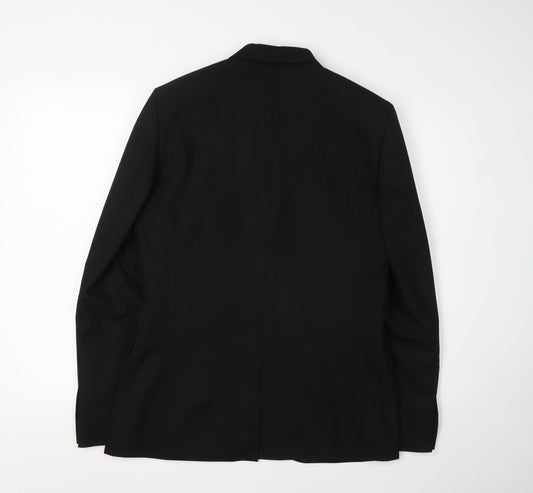Mens UK Size 38 Moss London Regular Black Suit Tuxedo