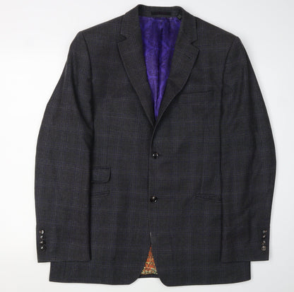 Mens UK Size 42 Ted Baker Regular Grey Suit Jacket