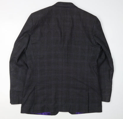 Mens UK Size 42 Ted Baker Regular Grey Suit Jacket