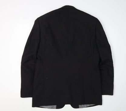 Armando Men's Black Suit Jacket, Notch Lapel, Size 40R