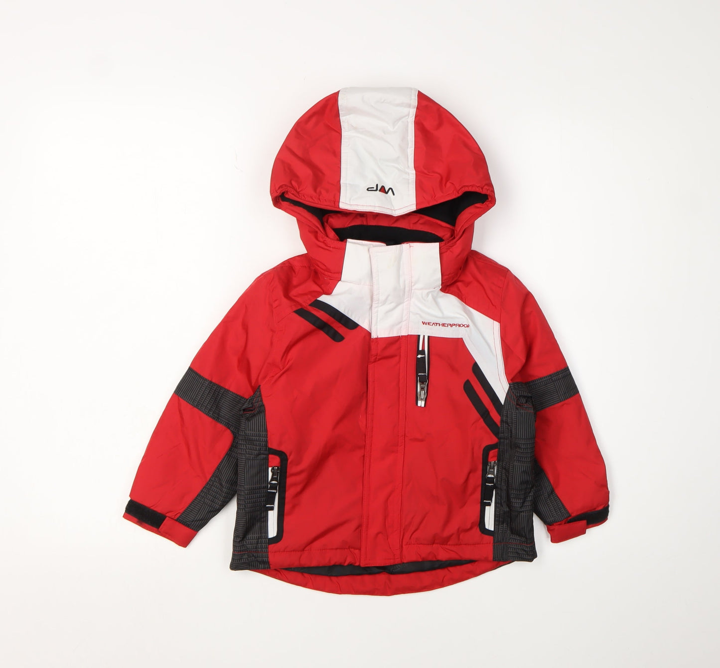 Weatherproof Boys Red Ski Jacket 3 Years Hooded Waterproof