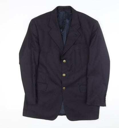Lipman and Sons Men's Blue Blazer, Size 42R, Regular Fit