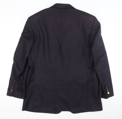 Lipman and Sons Men's Blue Blazer, Size 42R, Regular Fit
