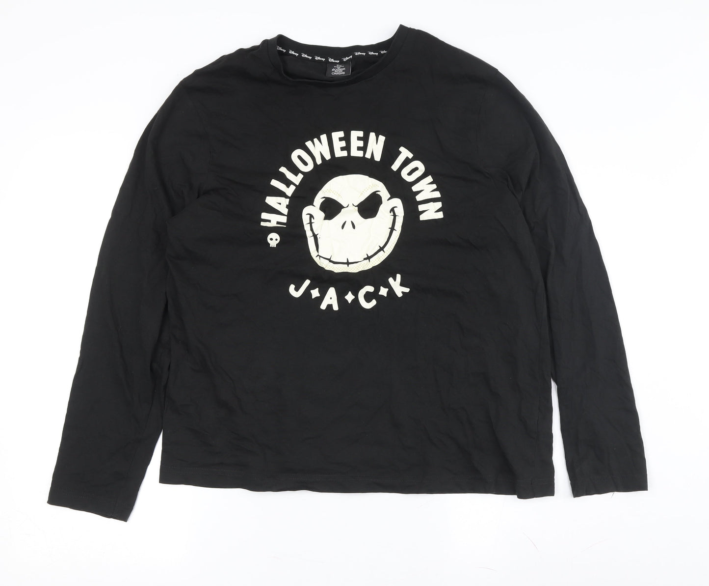 Mens UK Size M Disney Black  T-Shirt