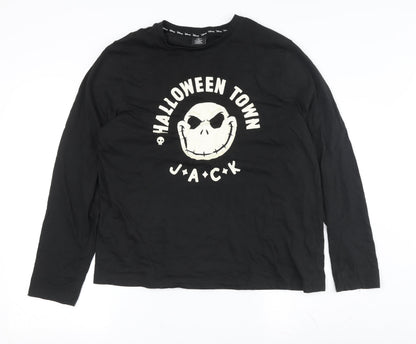 Mens UK Size M Disney Black  T-Shirt