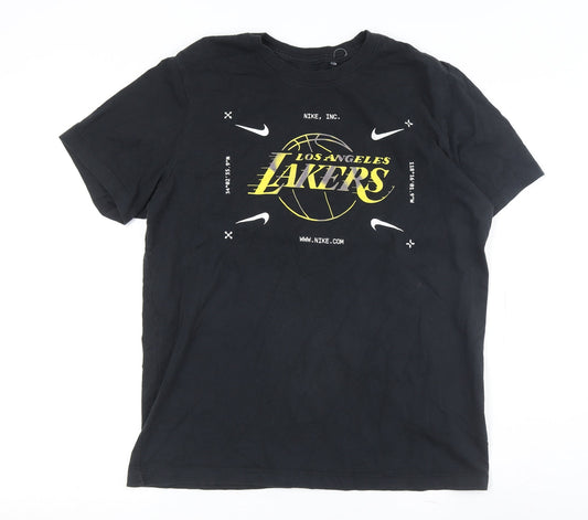 Nike Men's Black Lakers T-Shirt Medium Casual Sports