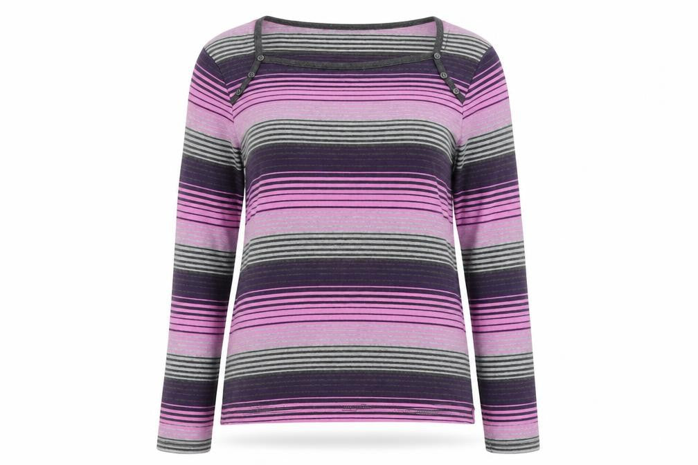 Maine Women's Multicoloured Striped T-Shirt Size 14