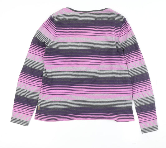 Maine Women's Multicoloured Striped T-Shirt Size 14