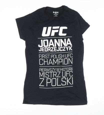 Unisex Adults UK Size M UFC Black Basic T-Shirt