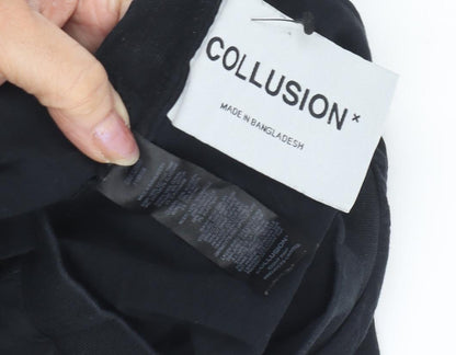 Mens UK Size XL COLLUSION Black  T-Shirt