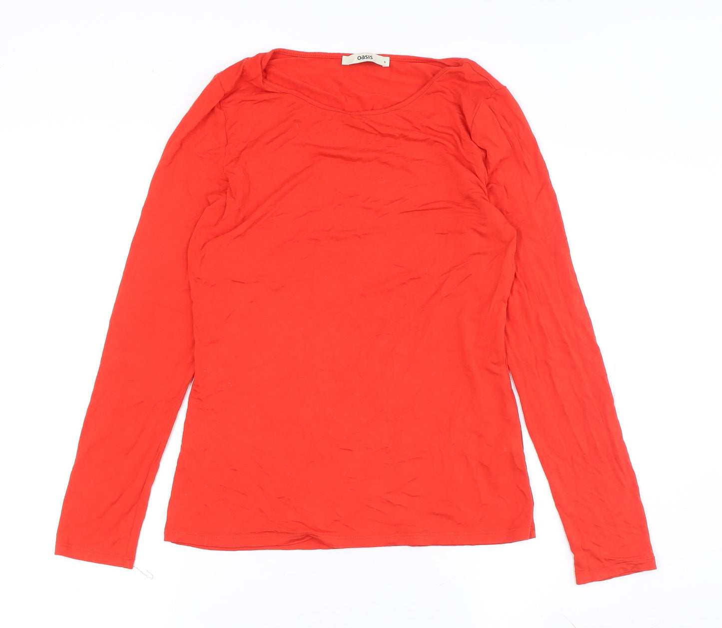 Womens UK Size S Oasis Red  T-Shirt
