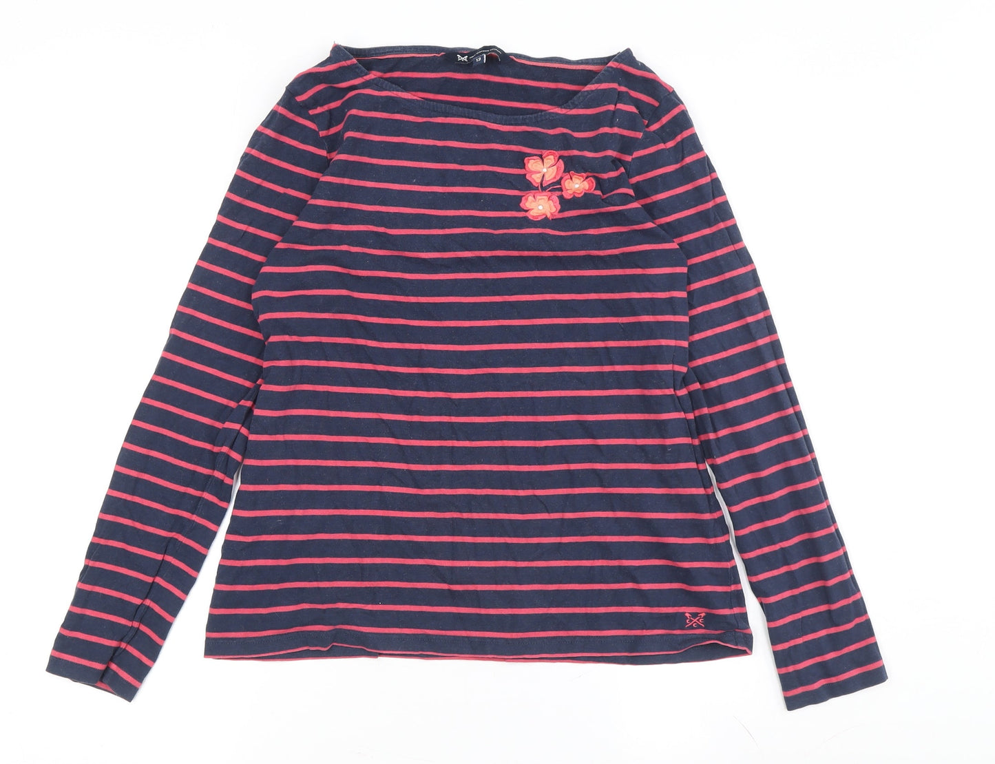 Womens UK Size 12 Crew Clothing Company Multicoloured Basic T-Shirt