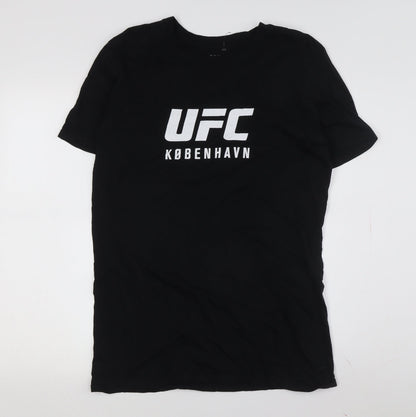 UFC Men's Black Graphic Print T-Shirt - Size M