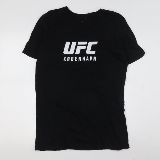 UFC Men's Black Graphic Print T-Shirt - Size M