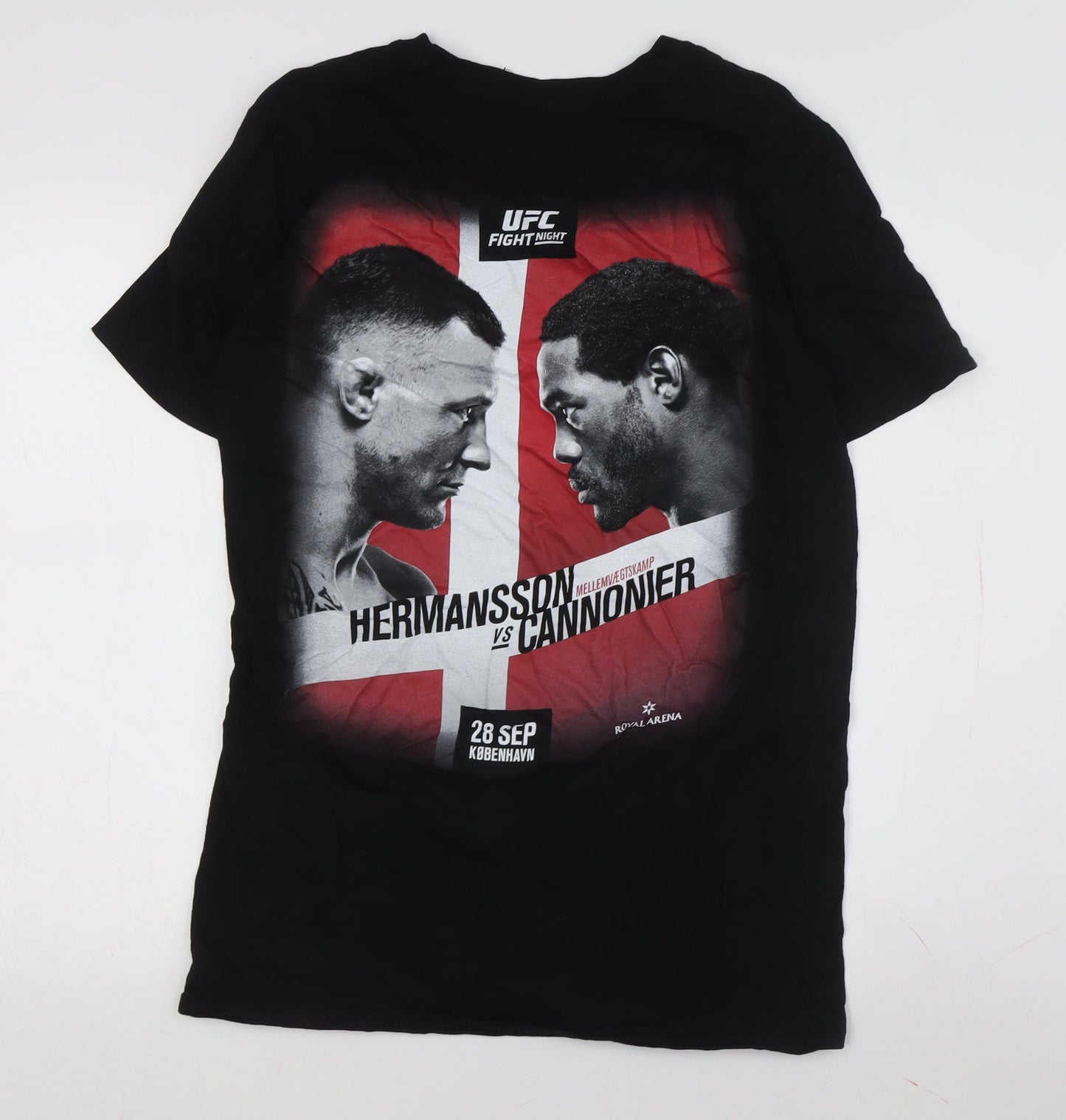 UFC Men's Black Graphic Print T-Shirt - Size M