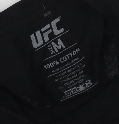 UFC Men's Black Graphic Print T-Shirt - Size M