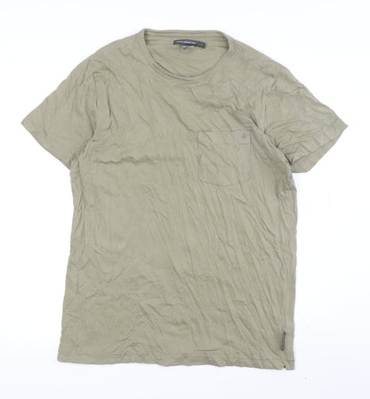 Mens UK Size L French Connection Green  T-Shirt