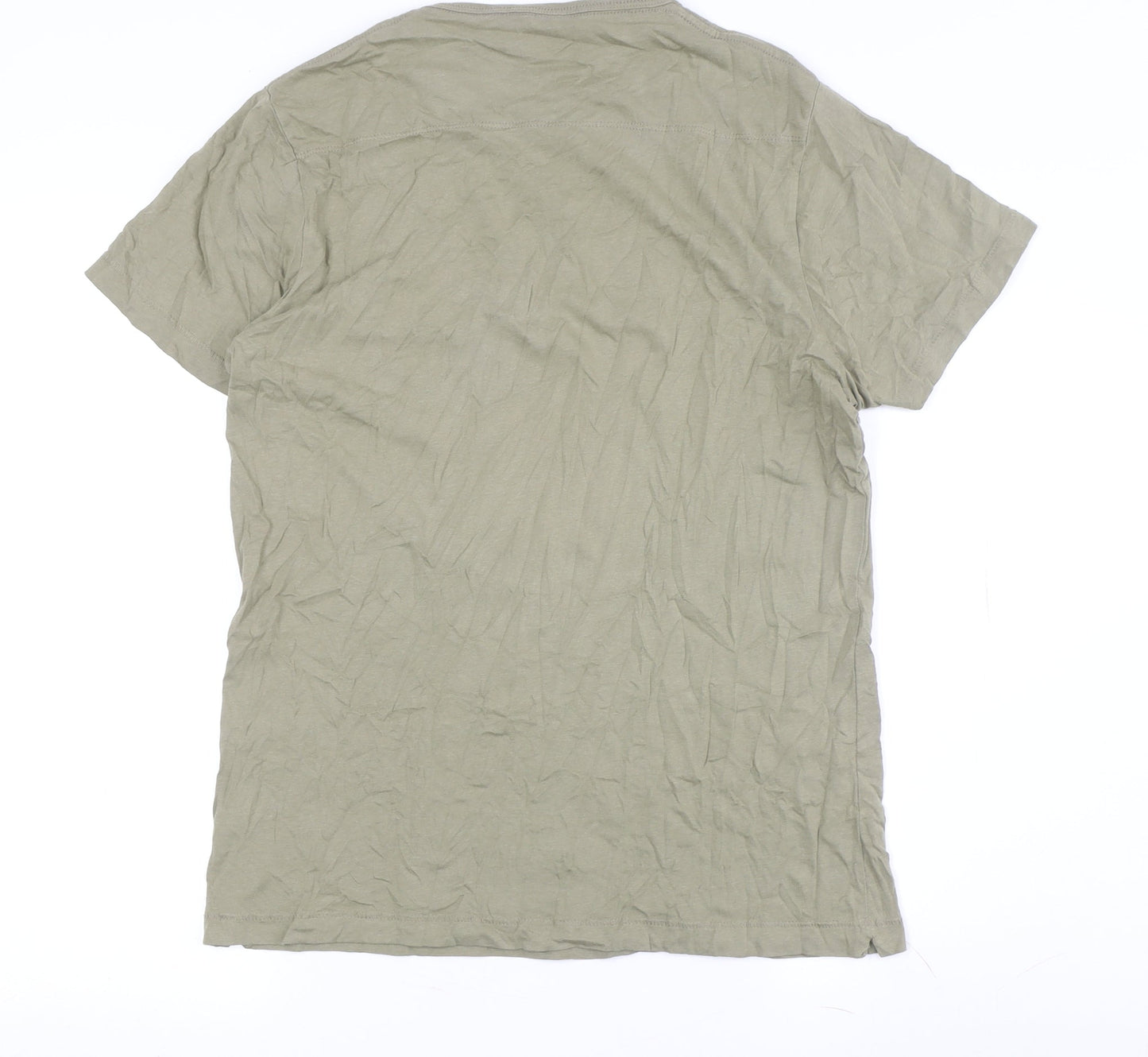 Mens UK Size L French Connection Green  T-Shirt
