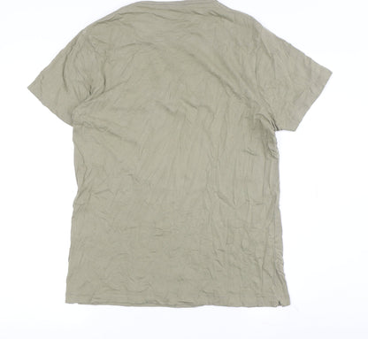 Mens UK Size L French Connection Green  T-Shirt