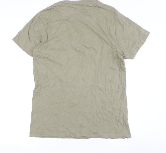 Mens UK Size L French Connection Green  T-Shirt