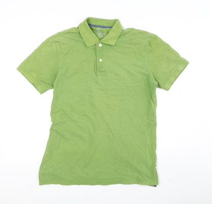Gap Men's Green Polo Shirt - Size M, Short Sleeve