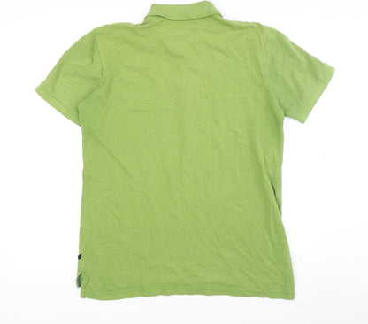 Gap Men's Green Polo Shirt - Size M, Short Sleeve