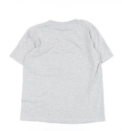 Elf Christmas Grey T-Shirt Unisex Kids 7-8 Years Regular Fit
