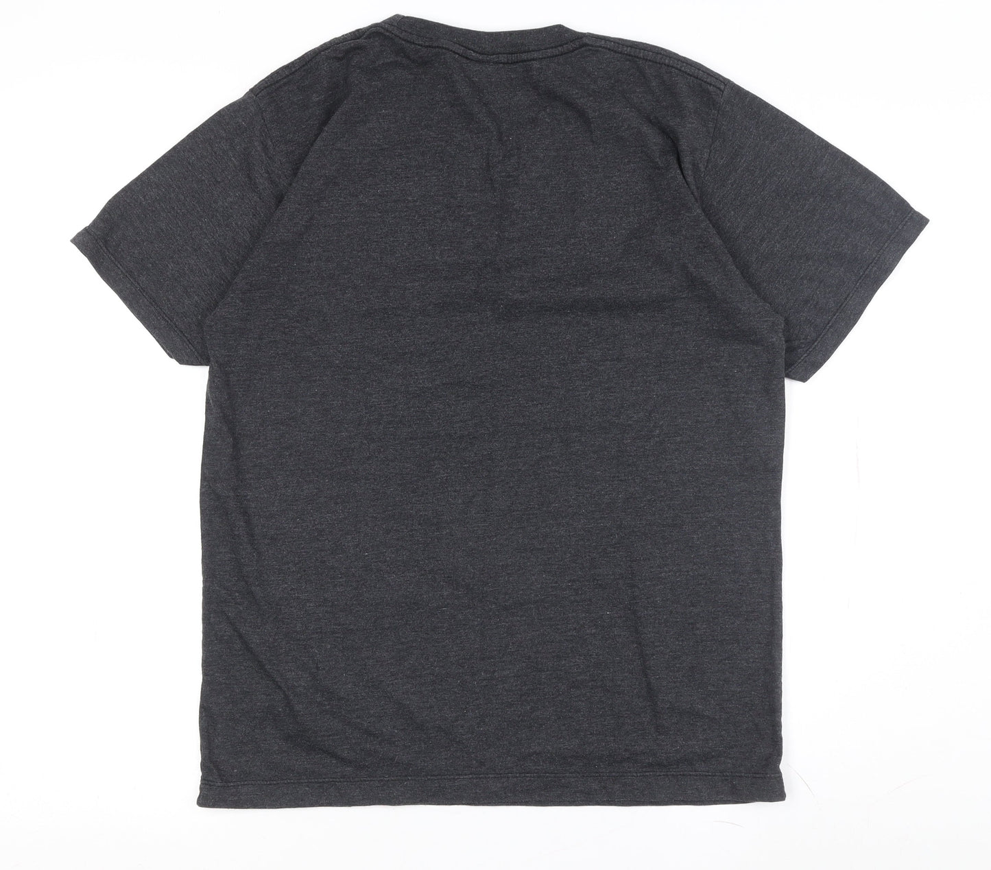 Adidas Men's Grey Short Sleeve T-Shirt Medium