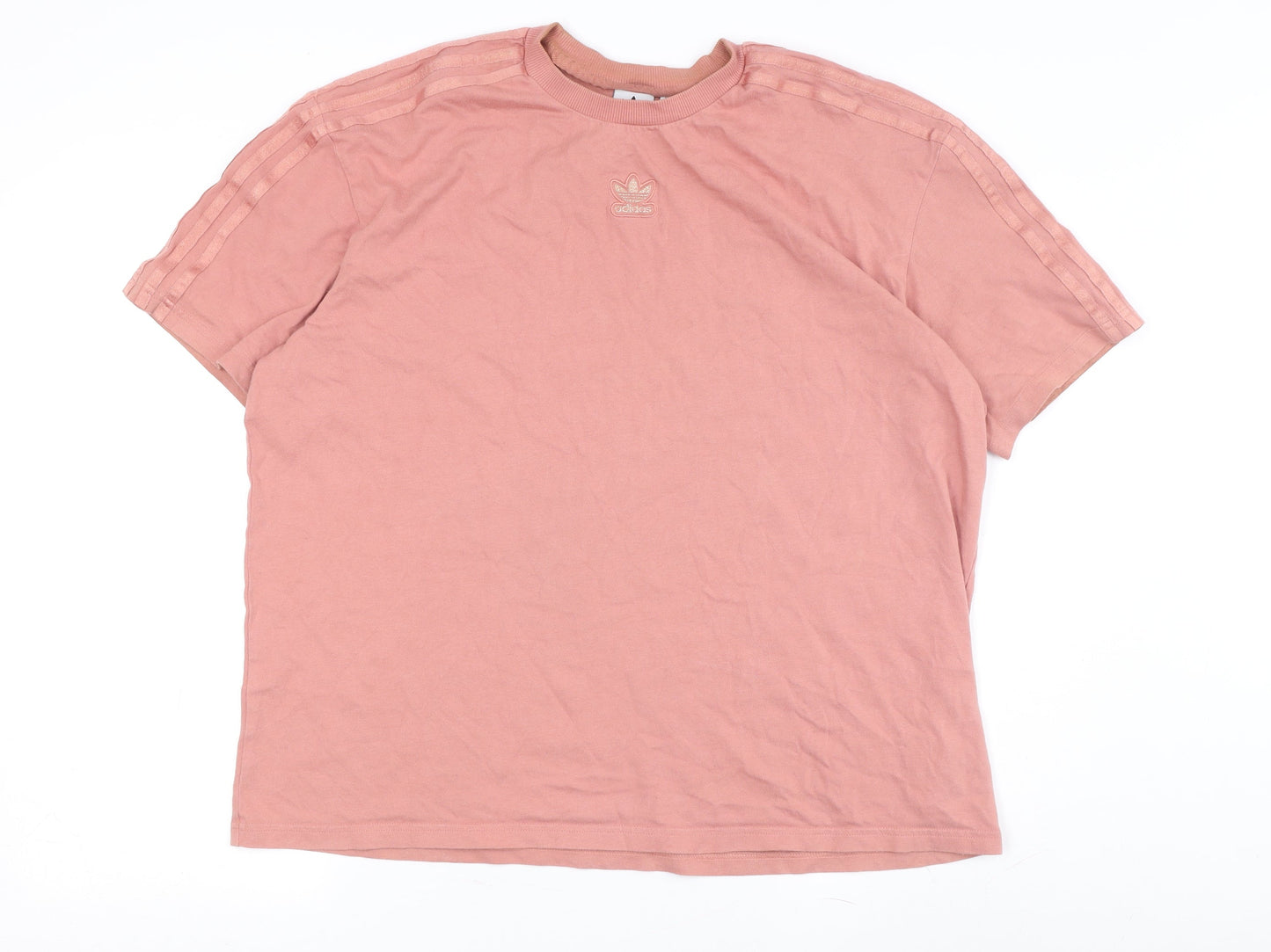 Womens UK Size 14 adidas Pink Basic T-Shirt