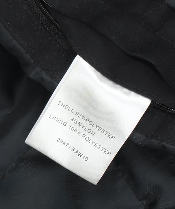 Mens UK Size M Greenwoods Black Overcoat