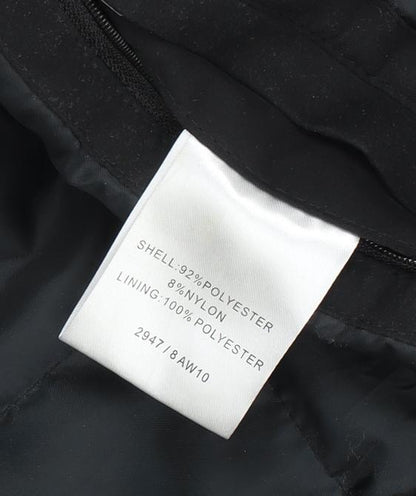Mens UK Size M Greenwoods Black Overcoat