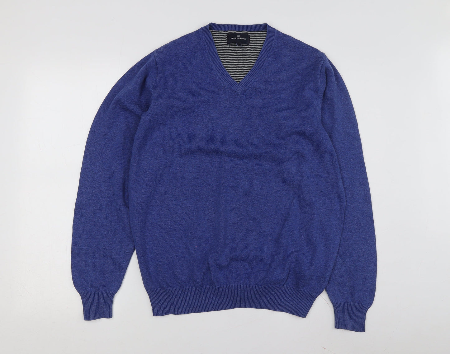 Unisex Adults UK Size M Blue Harbour Blue Pullover Jumper