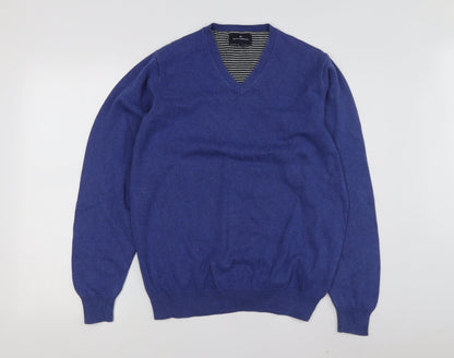 Unisex Adults UK Size M Blue Harbour Blue Pullover Jumper