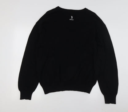 Sean Balketos Men's Black V-Neck Sweater - Size L
