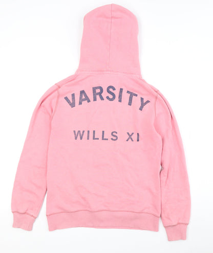 Womens UK Size M Jack Wills Pink Pullover Hoodie