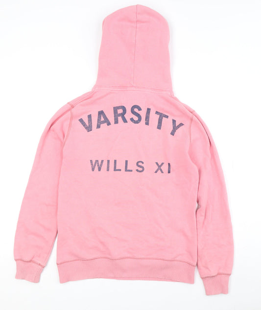 Womens UK Size M Jack Wills Pink Pullover Hoodie