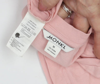 Womens UK Size M Monki Pink Basic T-Shirt