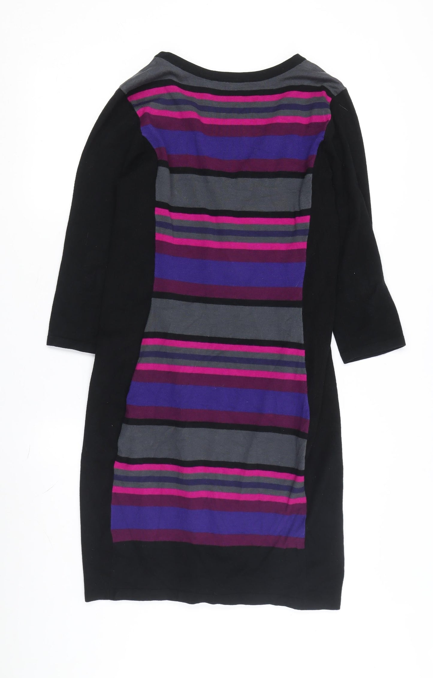Jane Ashley Women's Multicoloured Striped Pencil Dress
