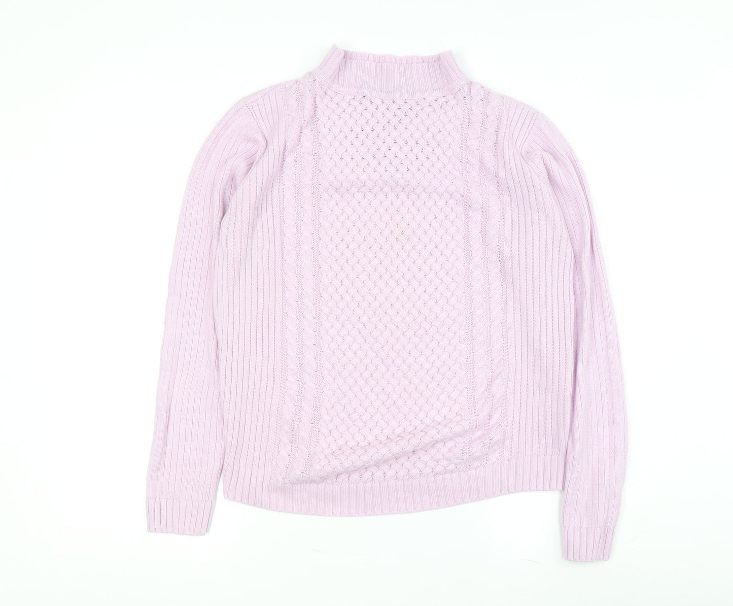 Womens UK Size S Isle Essentials Pink Pullover Jumper