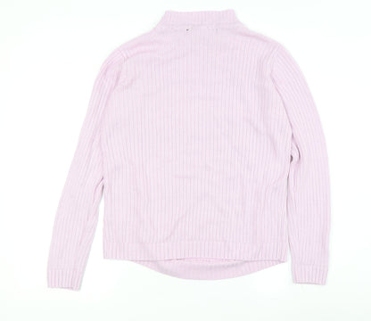 Womens UK Size S Isle Essentials Pink Pullover Jumper